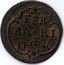 Italy Quattrino Benedict XIV 1746 KM# 140 FER RA RI 17 46 coin reverse