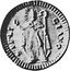 Italy Quattrino KM# 1 Papal States - Foligno/ City Emergency Coinage S FELI CIANO coin reverse