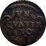 Italy Quattrino Ravenna Coinage ND (1750) KM# 14 VN QVATTR INO coin reverse