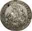 Italy Testone Clement XI Bust left 1710 X KM# 112 S GEORGIVS PROT FERRARIÆ 17 10 coin reverse