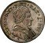 Italy Testone Clement XI Bust right 1716 XVI KM# 117 CLEMENS XI PONT MAX A XVI coin obverse