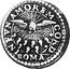 Italy 1/2 Grosso Antonio Barberini 1655 KM# 264 INFVN AMOREM CORD ROMA coin reverse