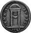 Italy 1/2 Grosso Benedict XIII 1725 KM# 805 ANNO IVBIL 1725 coin reverse