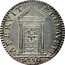 Italy 1/2 Grosso Benedict XIV 1750 XI KM# 965 APERVIT ET GIAVSIT 1750 coin reverse