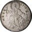 Italy 1/2 Scudo Benedict XIV 1753 MDCCLIII-XIV KM# 1179 MDCC LIII coin reverse
