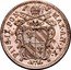 Italy 10 Baiocchi Pio IX 1865 R XX KM# 1342c PIVS IX PON MAX AN XX coin obverse