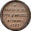 Italy 2-1/2 Baiocchi Pius VI 1795 KM# 1237 BAIOCCHI DVE E MEZZO ROMANI 1795 coin obverse