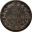 Italy 20 Baiocchi Gregorio XVI 1839 R IX KM# 1322 20 BAIOCCHI 1839 coin reverse