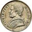 Italy 20 Baiocchi Pius IX 1858 B XIIB KM# 1337a PIVS IX PONT MAX AN XII coin obverse