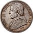 Italy 20 Baiocchi Pio IX 1865 R XIX KM# 1360 PIVS IX PONT. MAX.A.XIX coin obverse