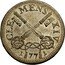 Italy 4 Baiocchi Clement XIV 1771 KM# 1206 CLE MENS XIV 1 77 1 coin obverse