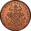 Italy 5 Baiocchi Pio IX Smaller shield above laurel branches 1850 B IV KM# 1346 PIVS IX PONT MAXIMVS ANN IV N C coin obverse