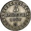 Italy 5 Baiocchi Pio IX 1864 R XIX KM# 1341b 5 BAIOCCHI 1864 R coin reverse