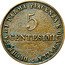 Italy 5 Centesimi Maria Luigia 1830 C# 25 DUCHESSA DI PARMA PIACENZA E GUASTALLA 5 CENTESIMI coin reverse