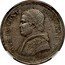 Italy 50 Baiocchi Pio IX 1850 R V KM# 1357 PIVS IX PONT MAX ANNO V N.C. coin obverse
