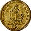 Italy Doppia Scudo D'oro Clemente XI ND (1709) IX KM# 721 S FRANCISCA ROMANA coin reverse
