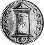 Italy Grosso Clement X 1675 KM# 360 PORTA COELI 1675 coin reverse