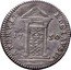 Italy Grosso Benedict XIV 1750 XI KM# 968 APERVIT ET CLAVSIT 17 50 coin reverse
