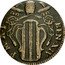 Italy Mezzo Baiocco Benedict XIV 1742 II KM# 1158 BEN(EDICT) XIV P M A I coin obverse