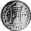 Italy Mezzo Baiocco Benedict XIV 1750 X KM# 1173 MEZZO BAIOCCO AN IVB 17 50 coin reverse