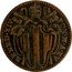 Italy Mezzo Baiocco Benedict XIV 1755 XV KM# 1153 BENEDICT XIV P M A XV coin obverse