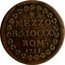 Italy Mezzo Baiocco Benedict XIV 1755 XV KM# 1153 MEZZO BAIOCCO ROM 1755 coin reverse