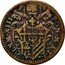 Italy Mezzo Baiocco Clement XIII 1758 I KM# 1183.2 CLEM XIII PON M A I coin obverse