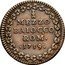 Italy Mezzo Baiocco Clement XIII 1759 I KM# 1188 MEZZO BAIOCCO ROM 1759 coin reverse