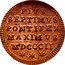 Italy Mezzo Baiocco Pius VII 1802 R MDCCCII (1802)-II KM# 1265 PIVS SEPTIMVS PONTIFEX MAXIMVS MDCCCII coin reverse