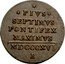 Italy Mezzo Baiocco Pius VII Inscription divided by solid line 1816 B MDCCCXVI (1816)-XVII KM# 1278 PIVS SEPTIMVS PONTIFEX MAXIMVS MDCCCXVI B coin reverse