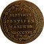 Italy Mezzo Baiocco Pius VII Inscription in wreath 1816 R MDCCCXVI (1816)-XVI KM# 1277 PIVS SEPTIMVS PONTIFEX MAXIMVS MDCCCXVI coin reverse