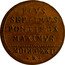 Italy Mezzo Baiocco Pius VII 1822 R MDCCCXXII (1822)-XXII KM# 1290 PIVS SEPTIMVS PONTIFEX MAXIMVS MDCCCXXII R coin reverse