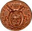 Italy Mezzo Baiocco Leo XII Inscription in wreath 1824 B I KM# 1295 LEO XII PON MAX ANNO I B coin obverse