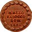 Italy Mezzo Baiocco Leo XII Inscription in wreath 1824 B I KM# 1295 MEZZO BAIOCCO ROM. 1824 coin reverse
