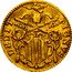 Italy Mezzo Zecchino Benedict XIV 1740 KM# 932 DEDIT PIGNVS coin reverse