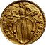 Italy Mezzo Zecchino Benedict XIV 1743 KM# 933 REPENTE DE CAELO coin reverse