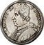 Italy Piastra Clemente XI 1707 MDCCVII-VII KM# 700 CLEMENS XI P M AN VII coin obverse