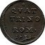 Italy Quattrino Clement XII 1738 1738-VIII KM# 883 QVAT TRINO ROM 1738 coin reverse