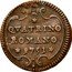 Italy Quattrino Benedict XIV 1751 XII KM# 1174 QVATRINO ROMANO 1751 coin reverse