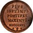 Italy Quattrino Pius VII 1816 R MDCCCXVI (1816)-XVII KM# 1276.1 PIVS SEPTIMVS PONTIFEX MIXIMVS MDCCCXVI coin reverse