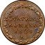 Italy Quattrino Leo XII With mintmark 1825 R II KM# 1294.2 QVATRINO ROMANO 1825 R. coin reverse