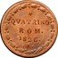 Italy Quattrino Leo XII 1826 R IV KM# 1298 QVATRINO ROM. 1826. coin reverse