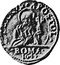 Italy Scudo D'oro Innocent X 1644 I KM# 242 ...APOSTOL ROMA 1644 coin reverse