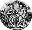 Italy Testone 1605 MDCV KM# 30 Papacy Standard Coinage S PETER S PAVLVS coin reverse