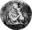 Italy Testone 1644 KM# 220 Papacy Standard Coinage coin reverse