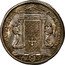 Italy Testone 1675 KM# 366 Papacy Standard Coinage ET CLAVSO OSTTO ORAPATREMTVVM 16 75 coin reverse
