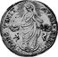 Italy Testone Innocent X ND (1645) II KM# 238 VNDE VENIT AV XII M IIII coin reverse