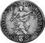 Italy Testone Innocent X ND (1645) II KM# 232 IVSTITIA ET PAX OSCVLATAE SVNT RO MA coin reverse