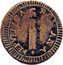 Italy 1/2 Baiocco Fermo Coinage 1798 KM# 8 REPVBLICA ROMANA coin obverse