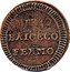Italy 1/2 Baiocco Fermo Coinage 1798 KM# 8 MEZZO BAIOCCO FERMO coin reverse